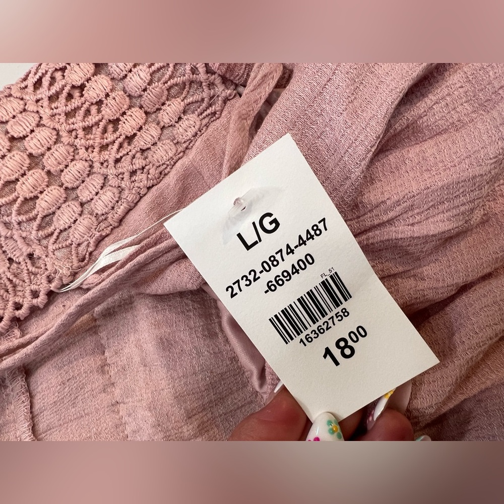 Pink Lace Ruffle Dress! - Picture 5 of 5